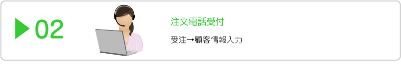 通信販売事業者様受注代行業務